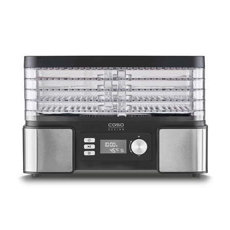 Caso | Food Dehydrator | DH 450 | Power 370-450 W | Number of trays 5 | Temperature control | Integrated timer | Black/Stainless