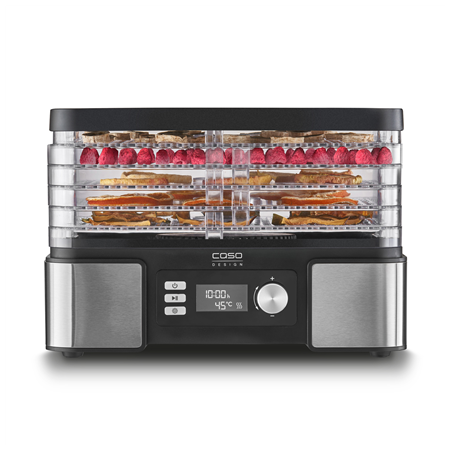 Caso | Food Dehydrator | DH 450 | Power 370-450 W | Number of trays 5 | Temperature control | Integrated timer | Black/Stainless