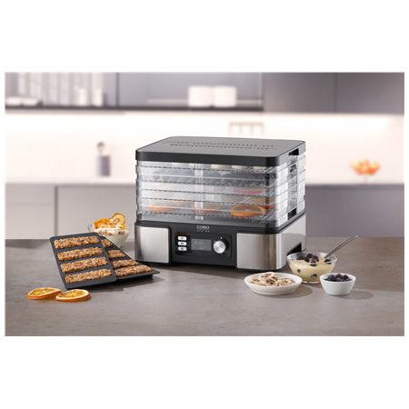 Caso | Food Dehydrator | DH 450 | Power 370-450 W | Number of trays 5 | Temperature control | Integrated timer | Black/Stainless