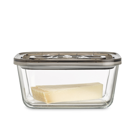 Caso | Glass Vacuum Container with Plastic Lid | VacuBoxx Eco L | Transparent
