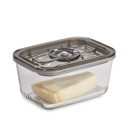 Caso | Glass Vacuum Container with Plastic Lid | VacuBoxx Eco L | Transparent
