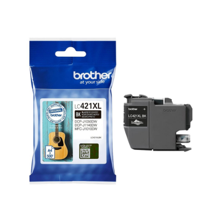Brother LC421XLBK Ink Cartridge, Black | Brother Brother LC | LC421XLBK | Brother LC421XLBK - High Yield - black - original - in