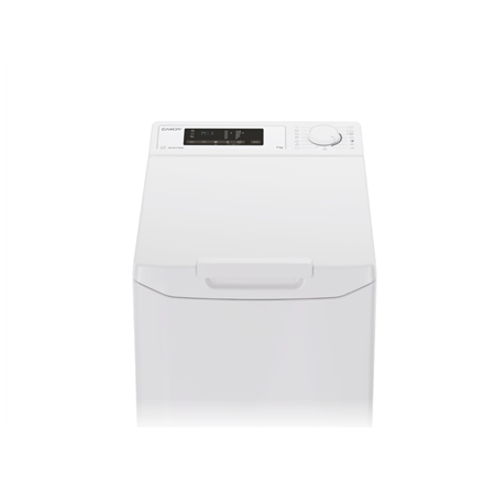 Candy Washing Machine | TCA273D3-S | Energy efficiency class C | Top loading | Washing capacity 7 kg | 1200 RPM | Depth 60 cm |