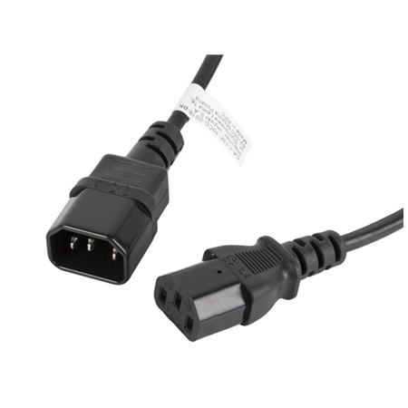 Lanberg | IEC 320 C13 to C14 Cable | CA-C13E-10CC-0018-BK