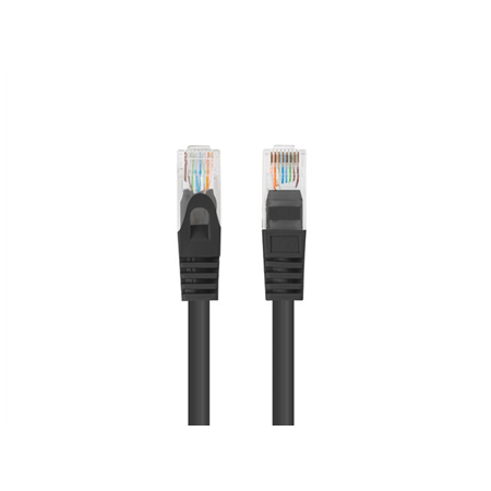 Lanberg | Patchcord CAT.5E UTP Fluke Passed | PCU5-10CC-0025-BK | 0.25 m | Black