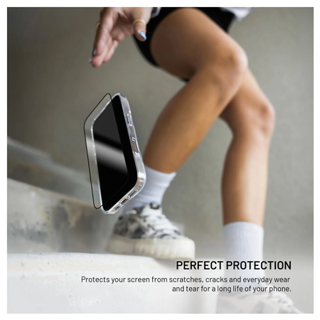 Fixed Screen protector | Apple | iPhone 17 | Tempered glass | Black | Full Cover 2.5D