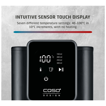 Caso Turbo Hot Water Dispenser | HW 616 | Water Dispenser | 2600 W | 2.5 L | Plastic/Stainless Steel | Black/Stainless Steel