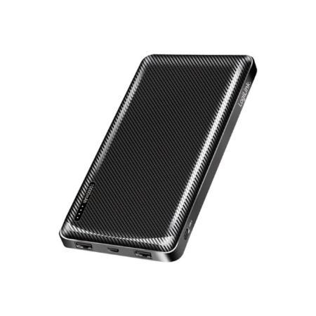 Logilink Power bank, Li-Po, 2x USB-A, USB-C | PA0316 | 10000 mAh | Black