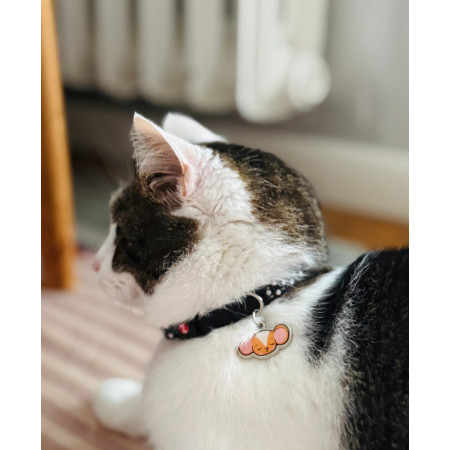 ZOLUX Obroża dla kota z zawieszką w kształcie myszy CHATOUILLE czarna