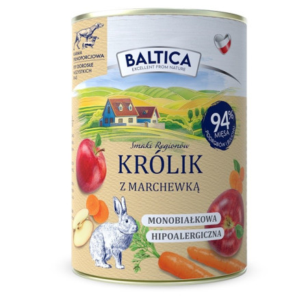 BALTICA SMAKI REGIONÓW Królik z marchewką  400g