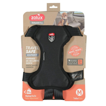 ZOLUX Szelki dla psa TRAVEL SAFE M czarne