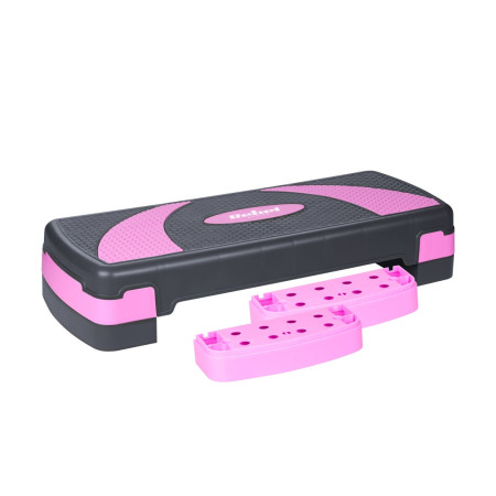 REBEL ACTIVE laipteliai aerobikai ir fitneso pratimams, 3 lygiai, pilkai violetiniai