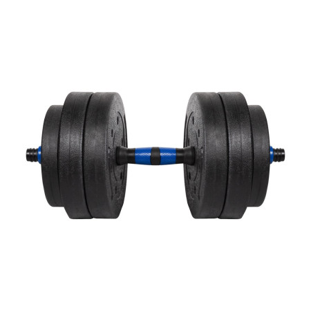 REBEL ACTIVE reguliuojamo svorio bituminis hantelis su jungtimi 1x20kg