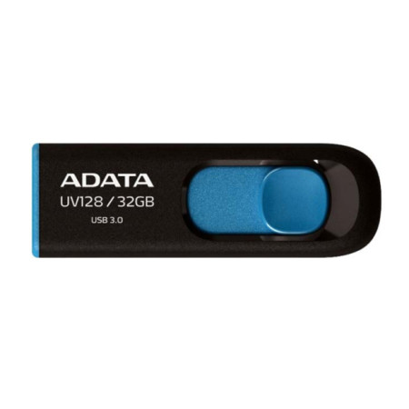 ADATA DashDrive UV128 128GB USB atmintukas USB A tipo 3.2 Gen 1 Juodas, Mėlynas
