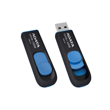 ADATA DashDrive UV128 128GB USB atmintukas USB A tipo 3.2 Gen 1 Juodas, Mėlynas