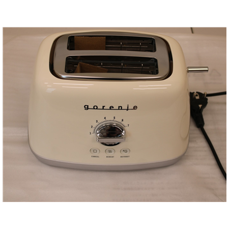 SALE OUT. Gorenje T900RL Toaster, Power 1000 W, 2 slots, Ivory | Gorenje Toaster | T900RL | Power 1000 W | Number of slots 2 | H