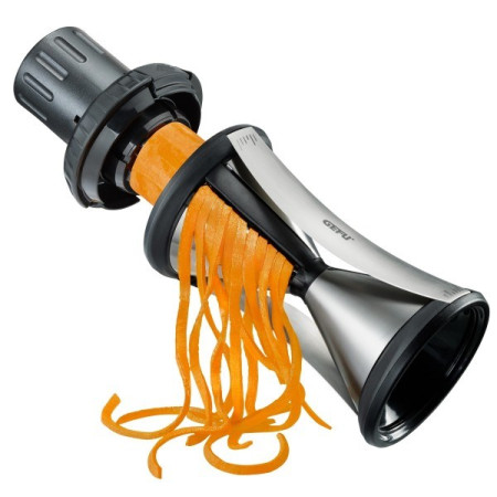 GEFU SPIRELLI XL pjaustyklė Rankinis Juoda, Nerūdijančiojo plieno Plastikas, Nerūdijančiojo plieno