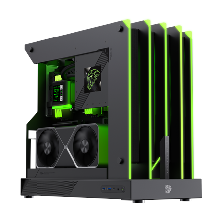 Gamemax Case | BLADE CONCEPT | Black | ATX | Power supply included No