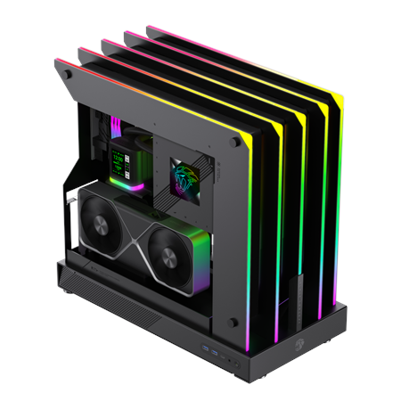 Gamemax Case | BLADE CONCEPT | Black | ATX | Power supply included No