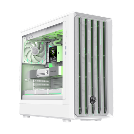 Gamemax Case | CLAW 460 WH | White | Mid-Tower | Power supply included No