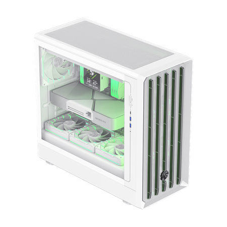 Gamemax Case | CLAW 460 WH | White | Mid-Tower | Power supply included No