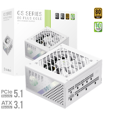 Gamemax Power Supply, 80 PLUS, Gold | GS 850G WH | 850 W