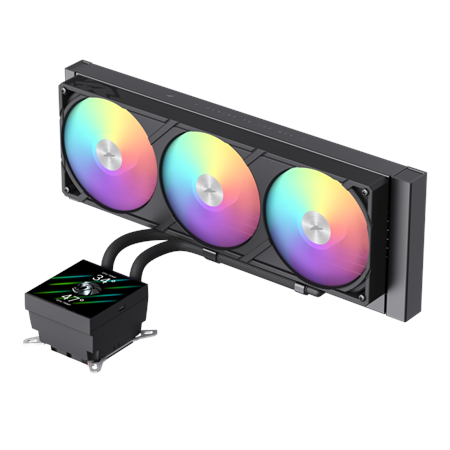 Gamemax CPU Liquid Cooler | GLACIER 360 LCD BK | Intel, AMD