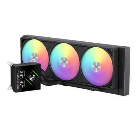 Gamemax CPU Liquid Cooler | GLACIER 360 LCD BK | Intel, AMD