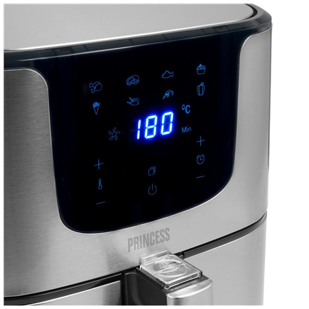 Princess | Digital Aerofryer Deluxe XXL | 182060 | Power 1700 W | Capacity 5.5 L | Black/Stainless Steel
