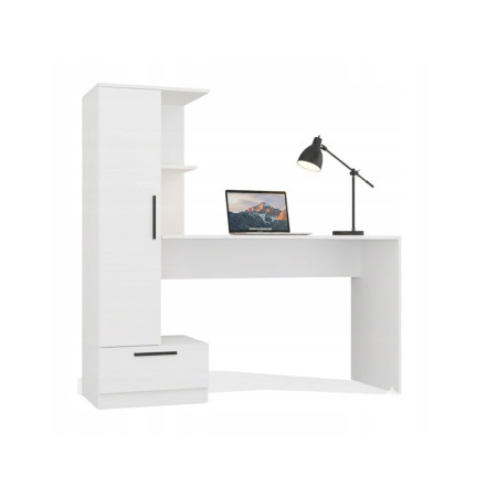 Cosmo stalas + knygų spinta, balta