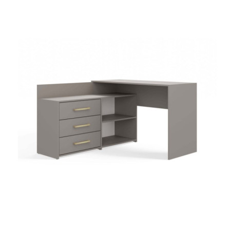 Dany kampinis stalas, molio spalvos rinkinys