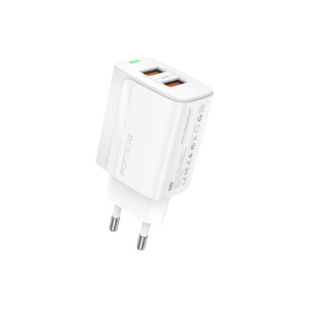Foneng EU63 2.4A 2xUSB-A Įkroviklis Baltas