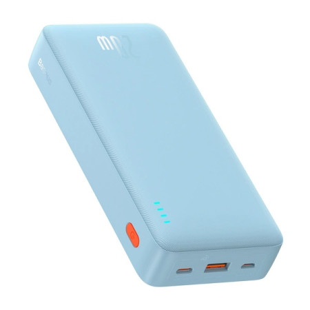 Baseus Airpow 20W 20000mAh Power Bank su USB-A - USB-C 50cm kabeliu – Mėlynas