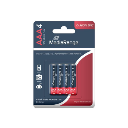MediaRange Baterijos AAA / R03 200mAh