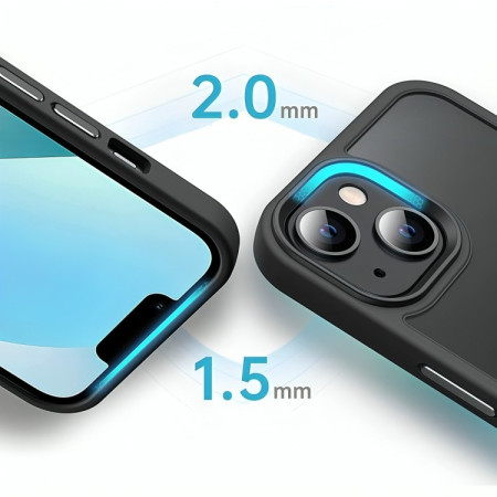 Dėklas Reach Matte MagSafe Apple iPhone 14 Pro juodas IŠPARDAVIMAS