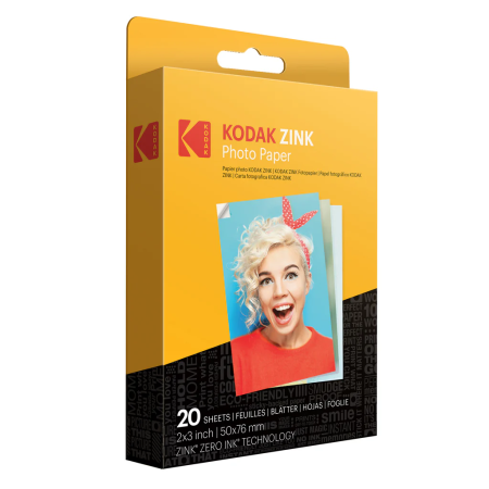 Fotopopierius Kodak Zink, 2 x 3 colių, 50 lapų