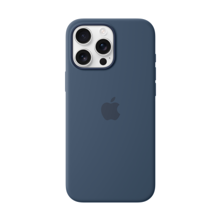Apple iPhone 16 Pro Max silikoninis dėklas su MagSafe džinsinis IŠPARDAVIMAS