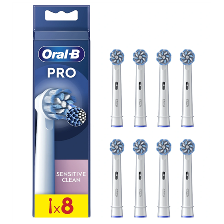 Oral-B EB60X Sensitive Clean 8 vnt. IŠPARDAVIMAS