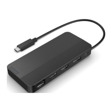 Lenovo | USB-C Dual Display Travel Dock with Adapter | 40B90100EU | Ethernet LAN (RJ-45) ports 1 Atnaujintas