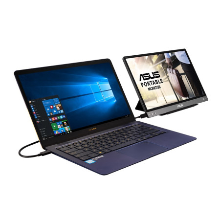 ASUS MB14AC 35,6 cm (14") Full HD kompiuterio monitorius Pilka