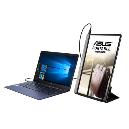 ASUS MB14AC 35,6 cm (14") Full HD kompiuterio monitorius Pilka