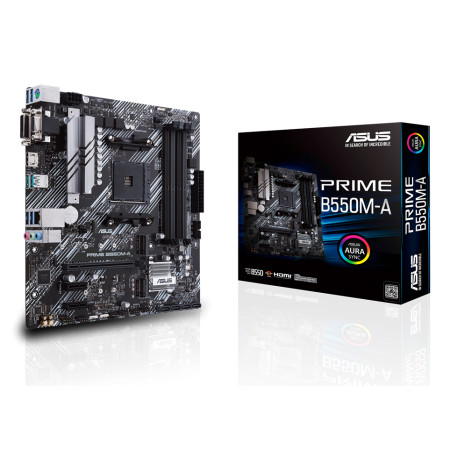 ASUS PRIME B550M-A AMD B550 AM4 lizdas „micro ATX“