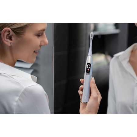 Oclean Elektrinis Dantų Šepetėlis X Pro Skaitmeninis Sidabrinis