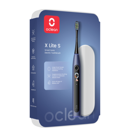 Oclean X Lite elektrinis dantų šepetėlis rinkinys mėlynas