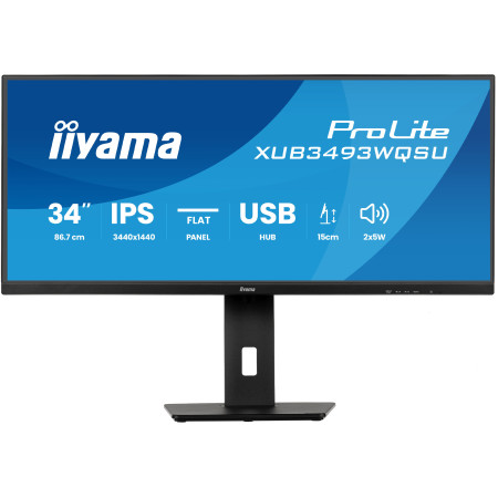 iiyama ProLite XUB3493WQSU-B6 kompiuterio monitorius 34" UltraWide