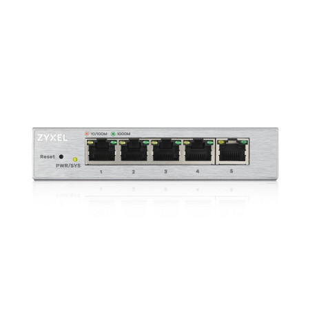 Zyxel GS1200-5 Valdomas Gigabit Ethernet Jungiklis Sidabrinis