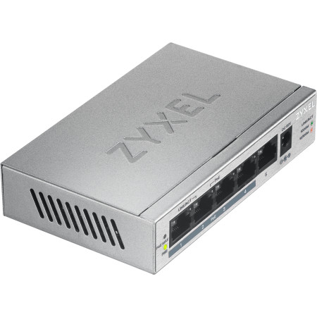 Zyxel GS1005HP Ne-valdomas Gigabit Ethernet PoE Jungiklis Sidabrinis