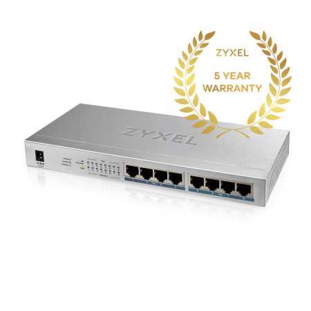 Zyxel GS1008HP Ne-valdomas Gigabit Ethernet PoE Jungiklis Pilkas