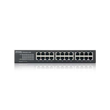Zyxel GS1100-24E Nevaldomas Gigabit Ethernet Jungiklis Juodas