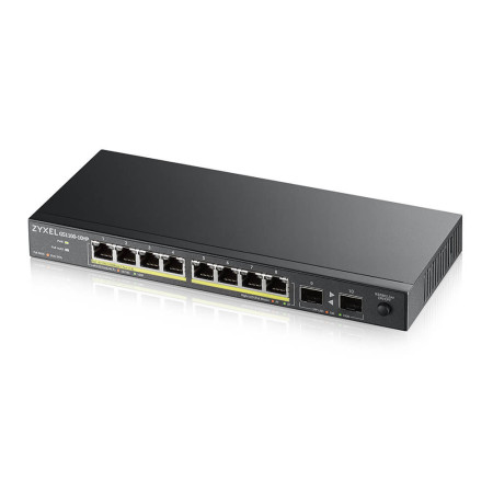 Zyxel GS1100-10HP v2 Nevaldomas Gigabit Ethernet Jungiklis Juodas Maitinimas per Ethernet (PoE)